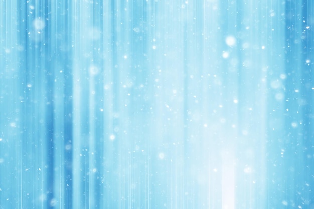 blauwe sneeuw lijnen achtergrond / abstracte achtergrond kerst blauwe sneeuwvlokken onscherpe achtergrond, sneeuwvlokken