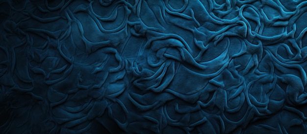 Blauwe tapijt achtergrond in een close-up als behang