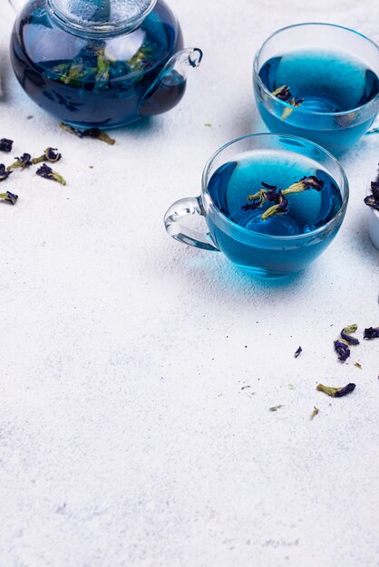 Blauwe thee vlinder erwt of anchan