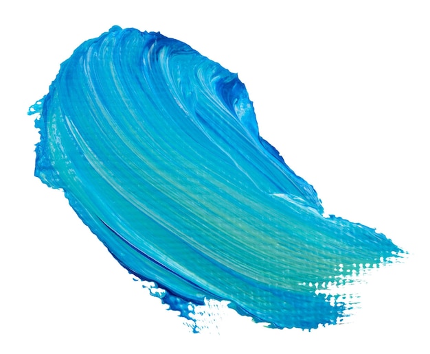Blauwe verf vlek gestructureerde png penseelstreek creatieve kunstgrafiek