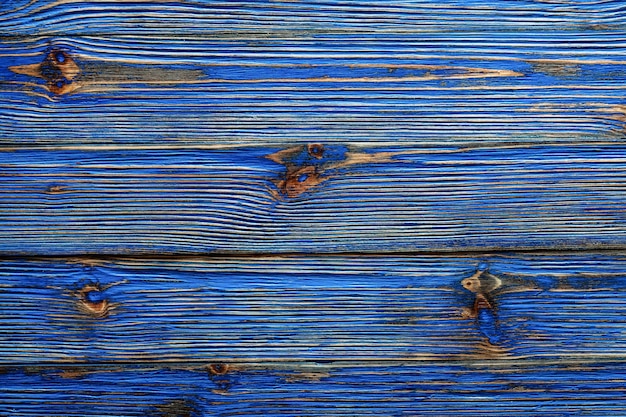 Blauwe vintage shabby houten plank