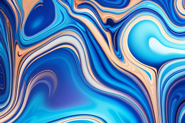 blauwe vloeibare marmeren abstracte achtergrond