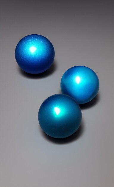 blauwgekleurde bollen