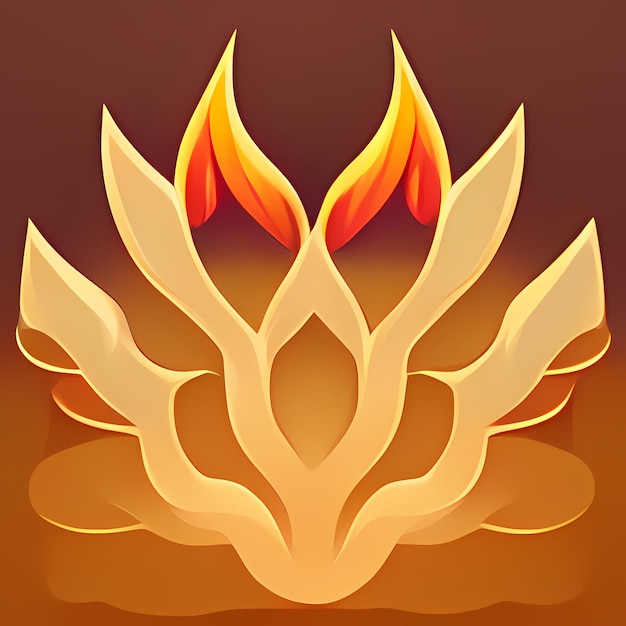 Blazing Fury Fire Strike Spell Skill Icon in MMORPG Game Style