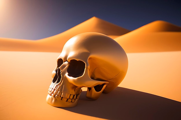 The bleached bones of the desert land