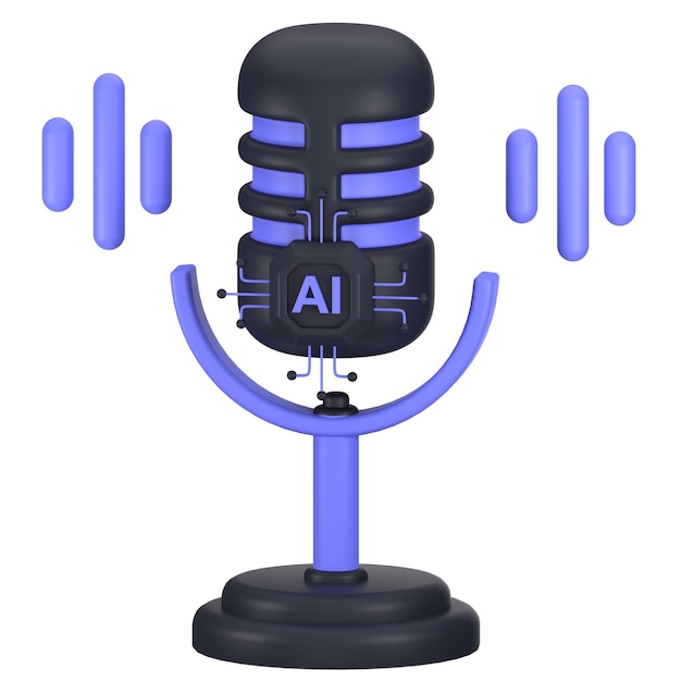 blender 3d icon ai voice generator