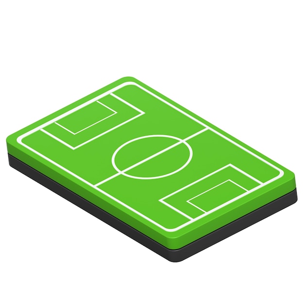 Foto blender 3d pictogram voetbalveld