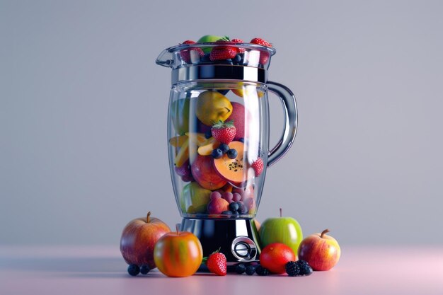 Foto blender met fruit blender