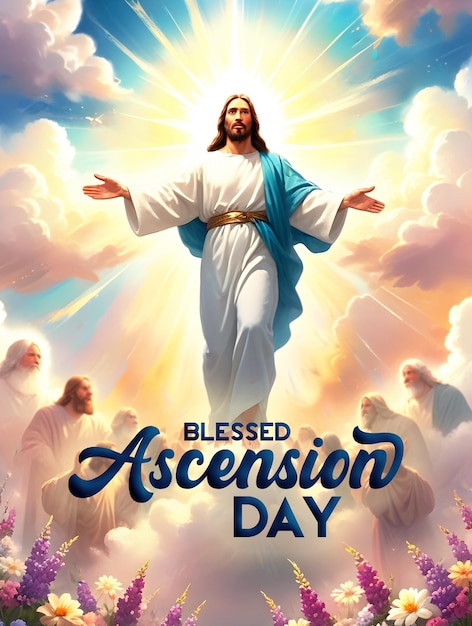 Photo blessed ascension day social media post