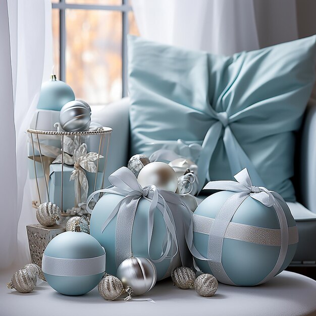 Bleu christmas decorations