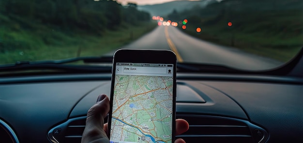 Blijf gefocust op de weg die voor u ligt De voordelen van telefoon-GPS-navigatie generatieve ai