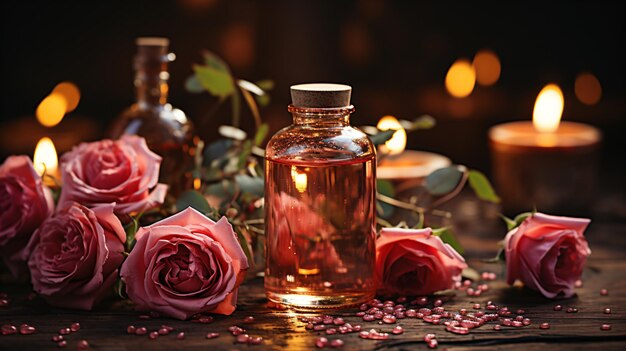 Blissful Rose Aromatherapy Flower en Essentiële Olie Spa