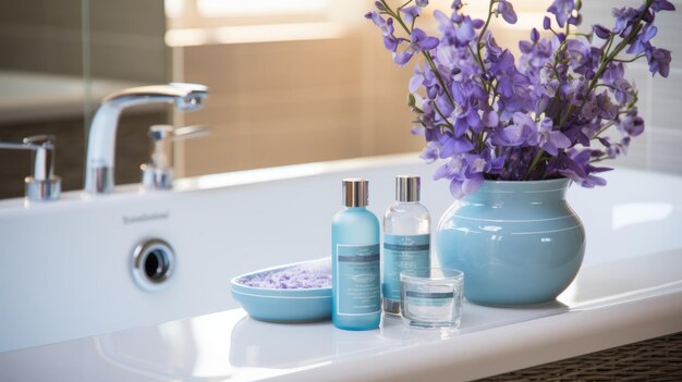 Foto blissful soak and bodycare oasis indulgetevi nell'ultimate bathtub bliss e create il vostro ret personale
