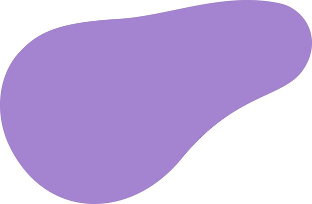 Blob shape in light purple color