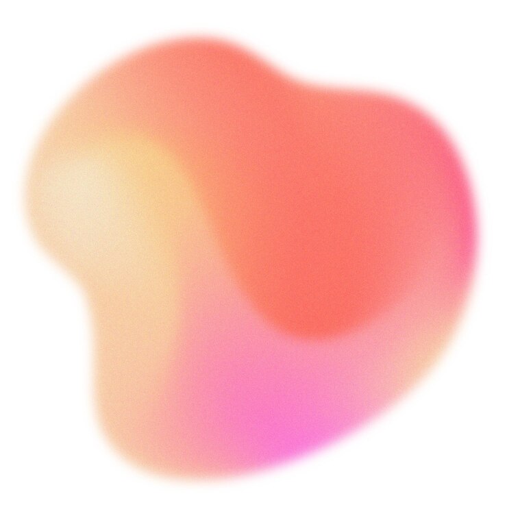 Фотография blob форма png наклейка абстрактные персиковые тона градиентный элемент дизайна на прозрачном фоне