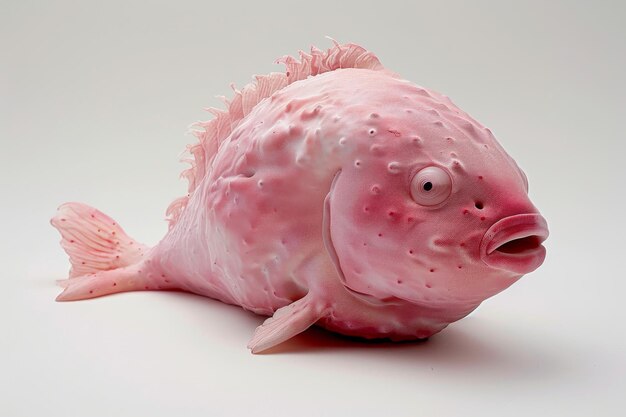 Photo blobfish on white background