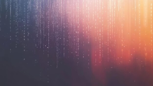 block chain concept futuristic information technology involving big data and binary code showcasing data flow transfer of large datasets visual representation of interconnected data blocks