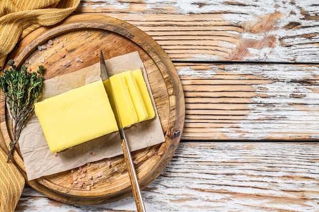 Block of fresh Butter, dairy farm products