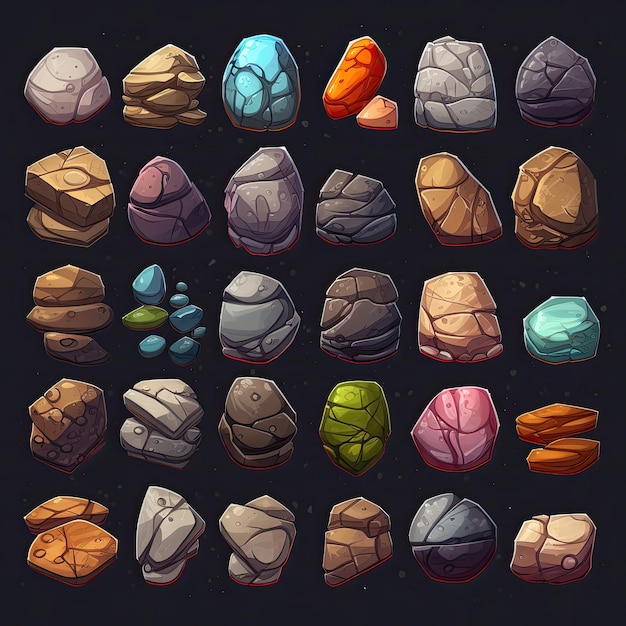 Ground Rock Game UI Assets Graphic by SCWorkspace · Creative Fabrica