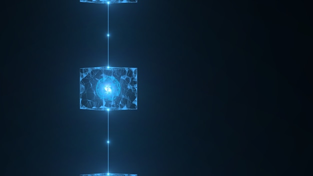 Premium Photo Blockchain Network Concept Premium Photo Blockchain Network Concept