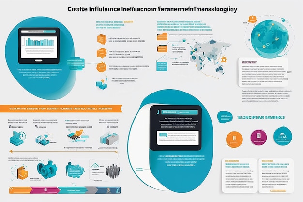 写真 ブロックチェーンベースのインフルエンサーの透明性インフォグラフィック