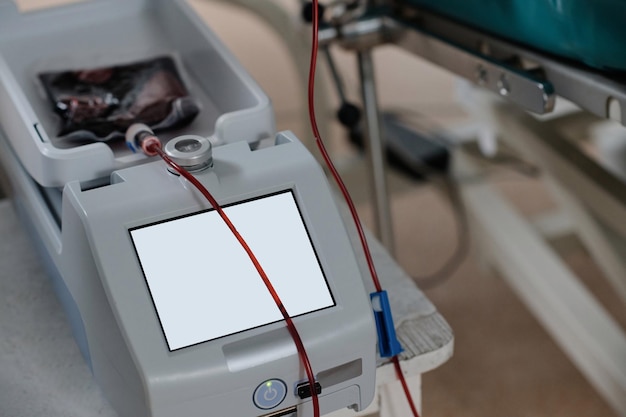 Bloedtransfusie in een medisch centrum