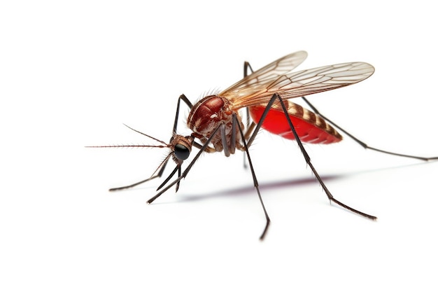Bloedzuiger mug geïsoleerd op een witte achtergrond