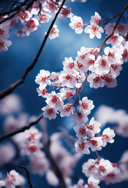 Bloeiend wonder Ultragedetailleerde close-up van een Sakura-boom