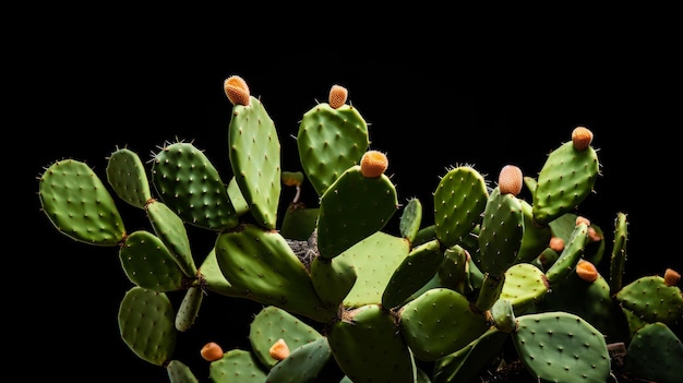 Bloeiende cactusplant neurale netwerk ai gegenereerd