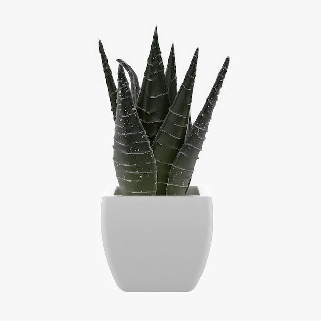 Bloem in pot 3D-model