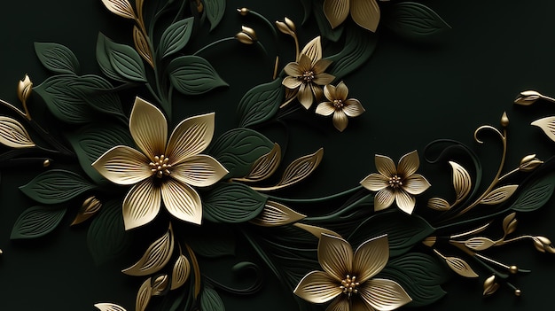 Bloem ornament patroon ontwerp voor elegante achtergronden en texturen