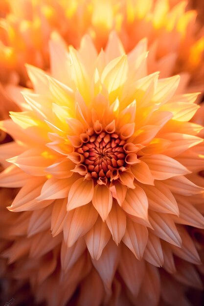 Bloem van dahlia in de tuin Zonnige dag