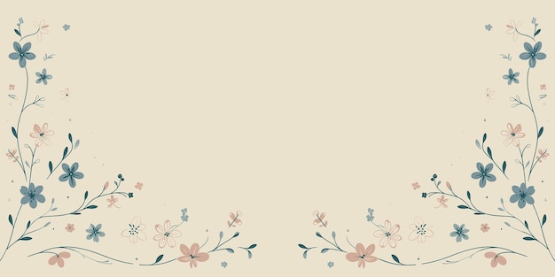 Bloemachtige achtergrond met bloemen abstracte lente bloemachtige decoratieve behang vector illustratie