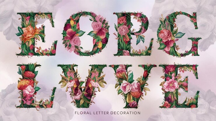 Foto bloembrief decoratie