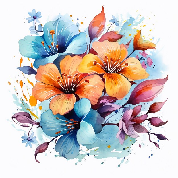 Bloemen aquarel elegantie