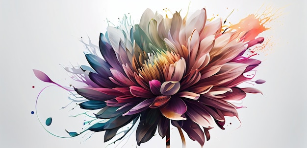 Bloemen aquarel illustratie