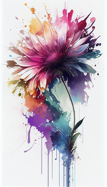 Bloemen aquarel illustratie