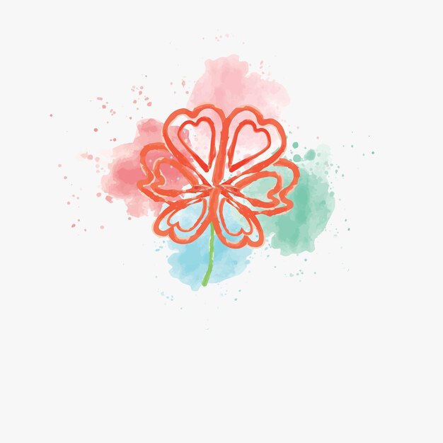 Bloemen aquarel logo