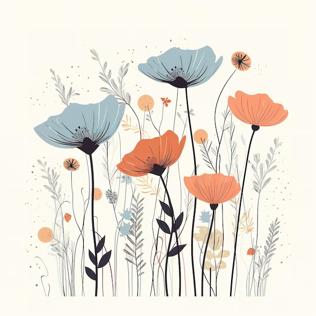 bloemen illustratie