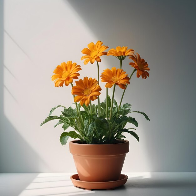 Bloemen in een pot