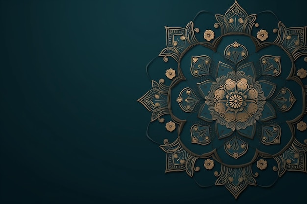 bloemen islamitische achtergrond mandala-stijl