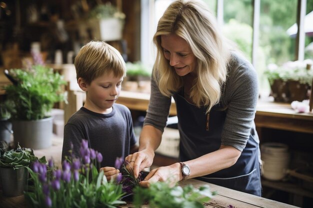 Bloemen moederdag evenement