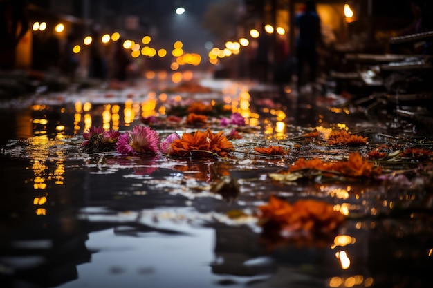 Bloemen op de grond