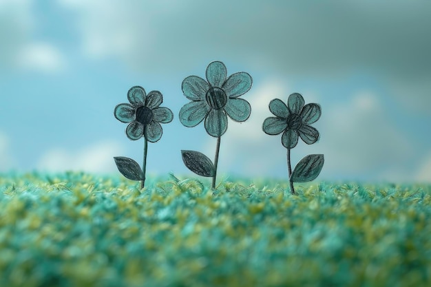 bloemen op het bord voor leraren dag groetingaartje professionele fotografie