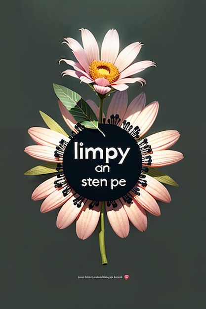 Bloemen Tekst Reclame Poster Propaganda Cover Ontwerp Banner Wallpaper Achtergrond Illustratie