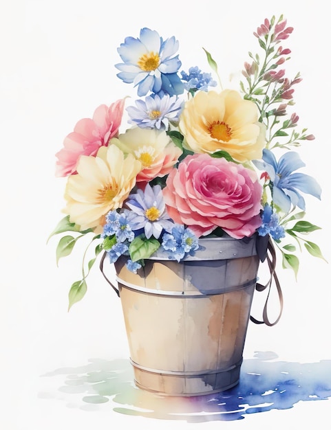 bloemen water kleur illustratie ontwerp