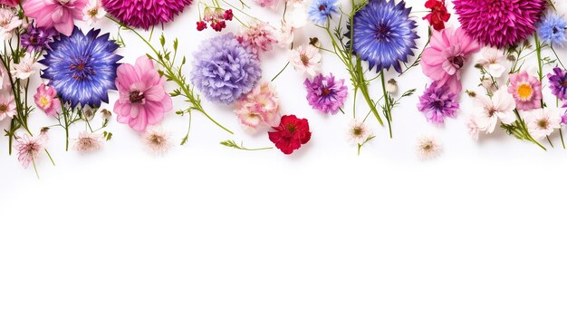 Foto bloemenarrangement geïsoleerd met blad- en roosknipkunst