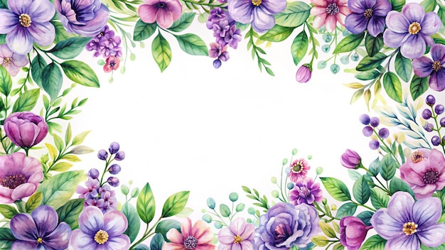 bloemenframe voor een trouwfoto