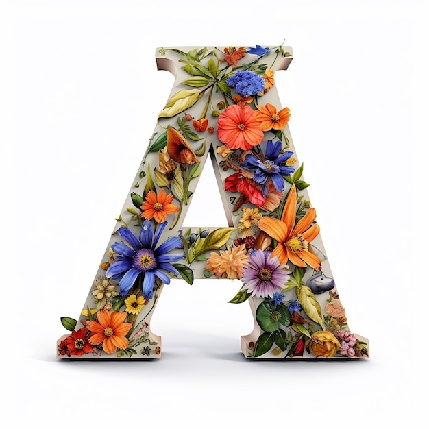 Bloemenletter A