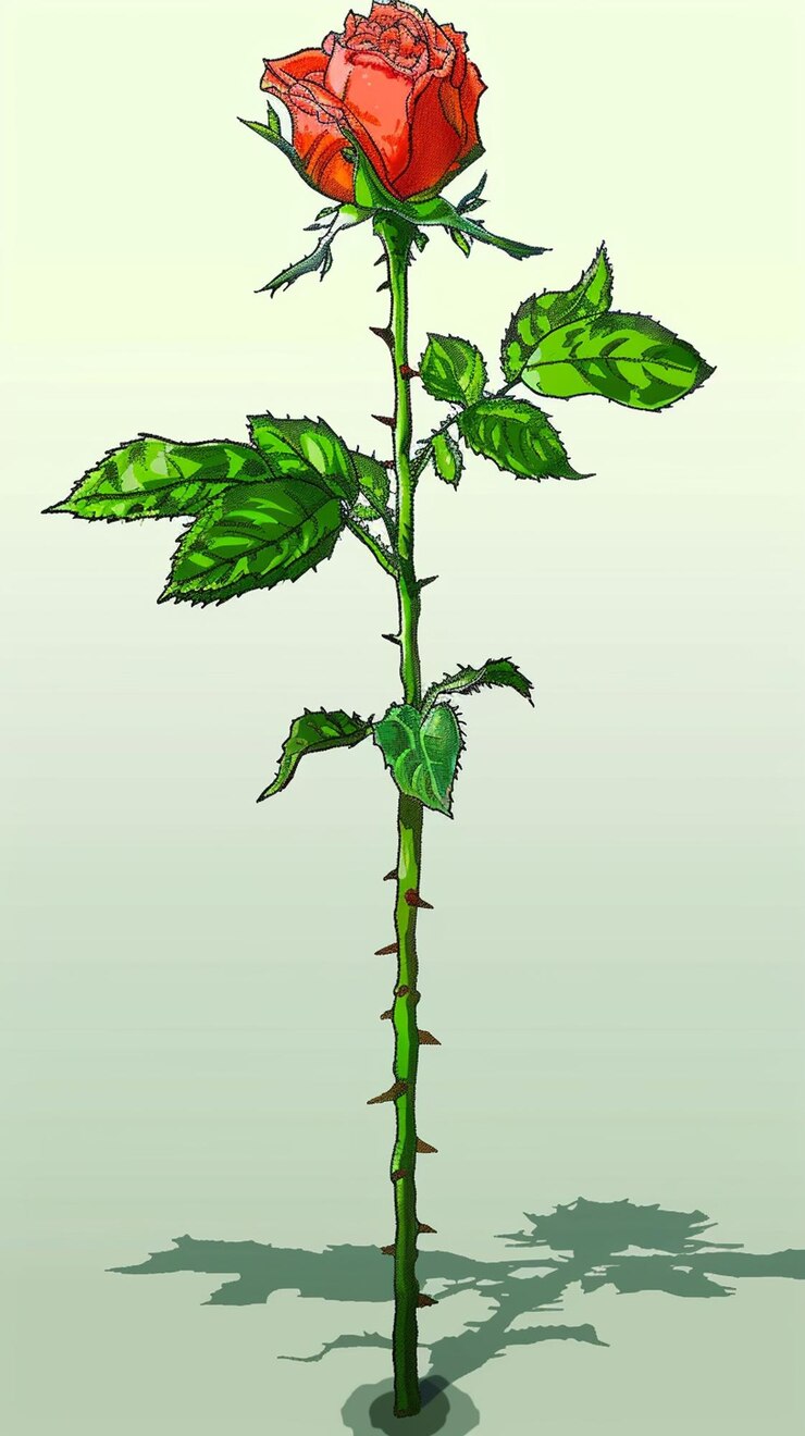 Foto bloemenroos